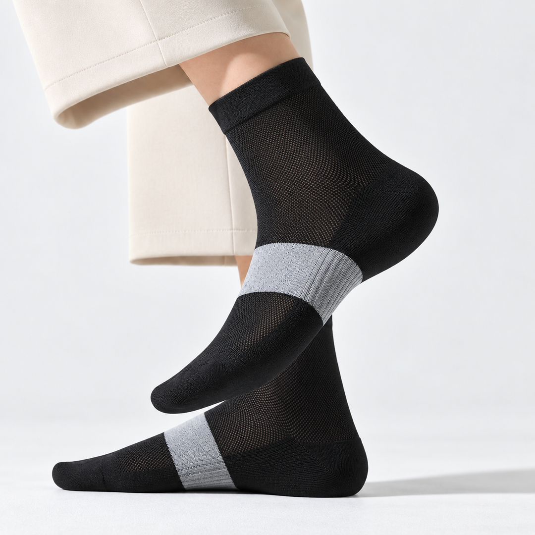 360° Airflow Ankle Length Socks - Black