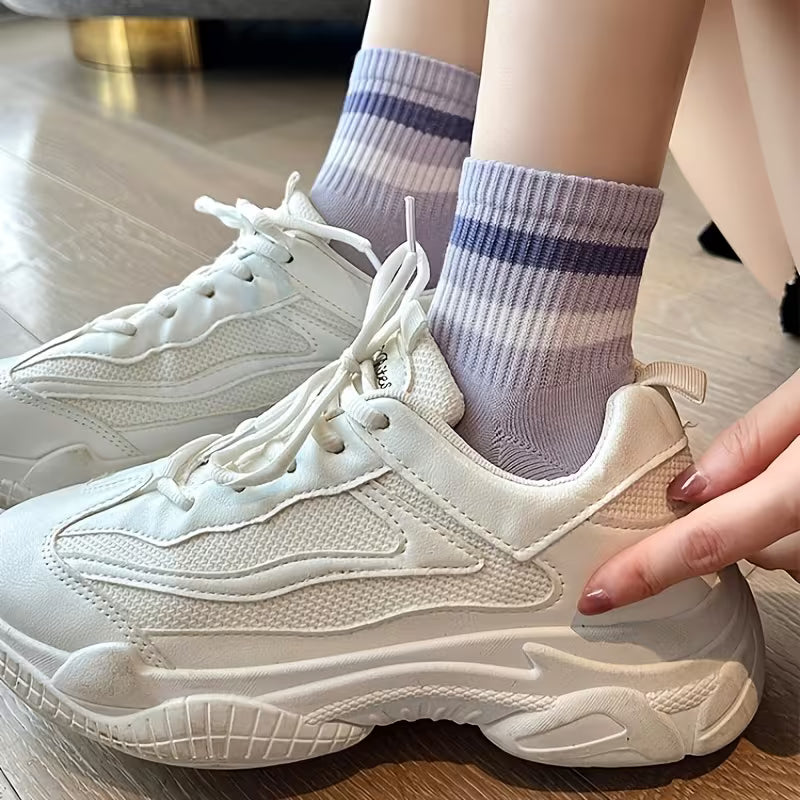 Pastel Striped Ankle Socks Edition