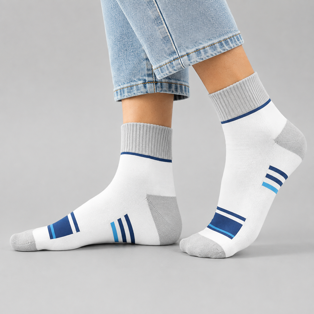 Strip Unisex Edition Socks - WHITE/BLUE