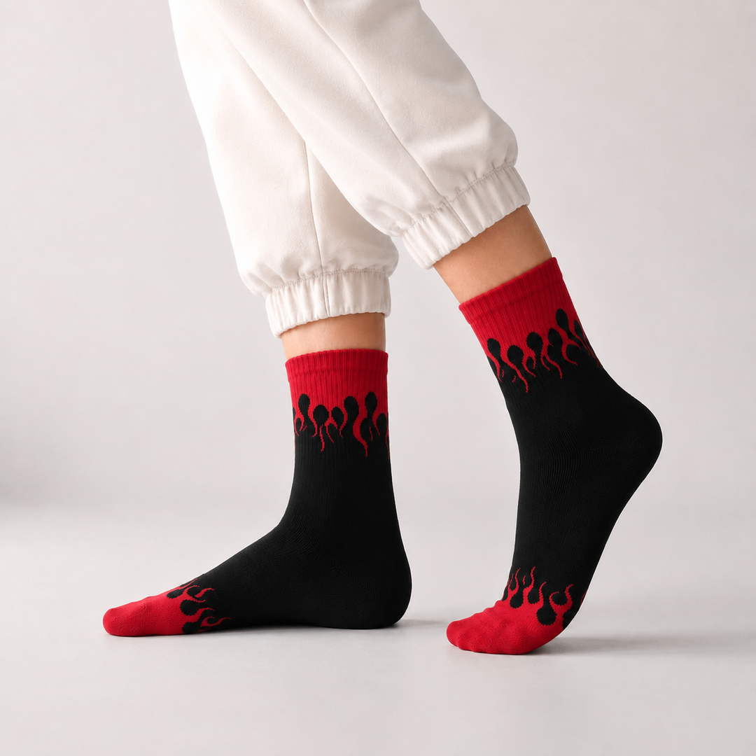 Flame Edition Socks - BLACK