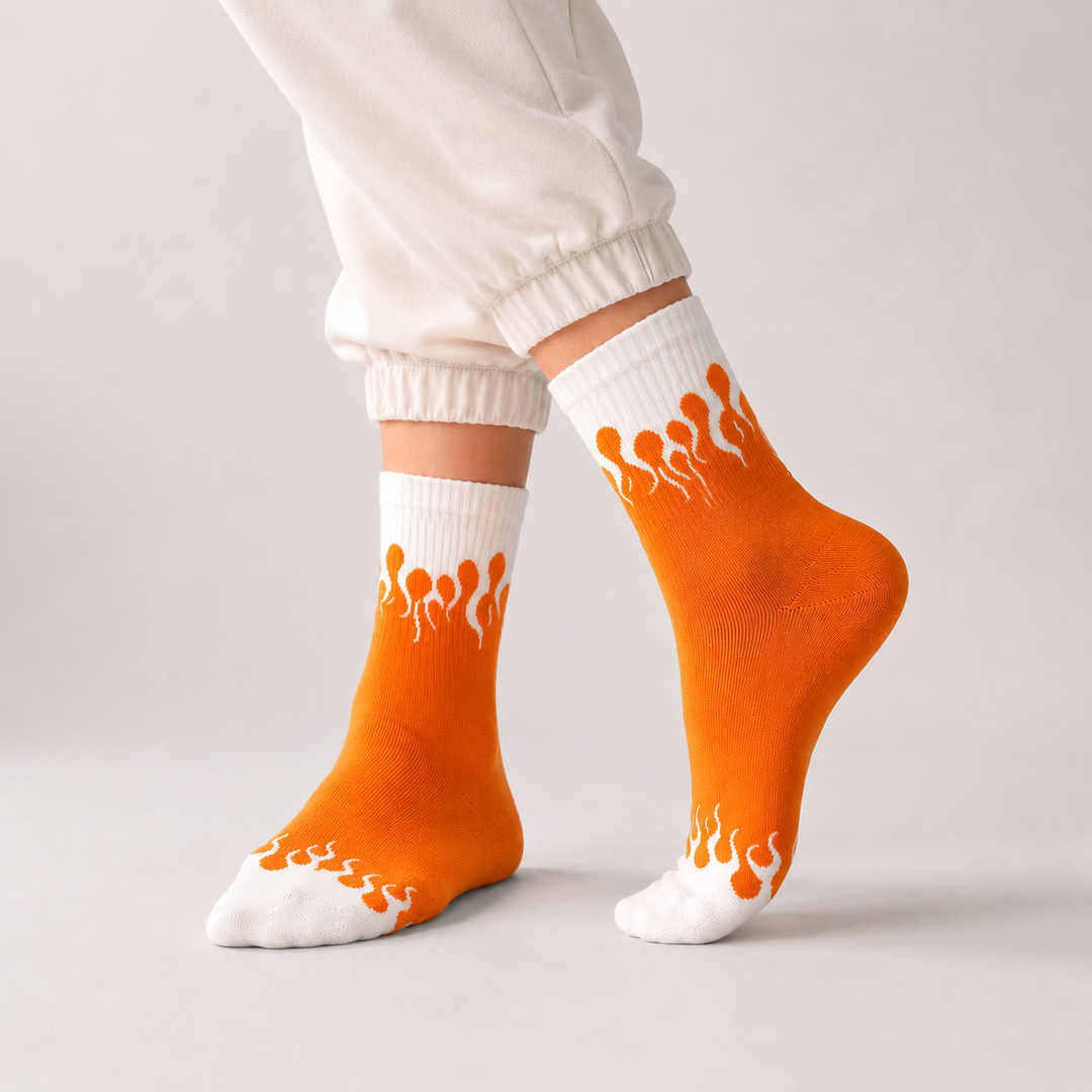 Flame Edition Socks - ORANGE
