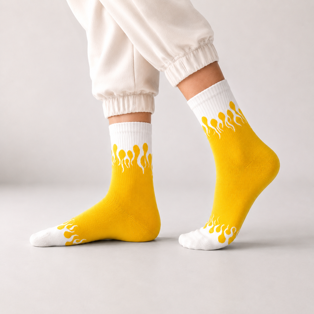 Flame Edition Socks - YELLOW