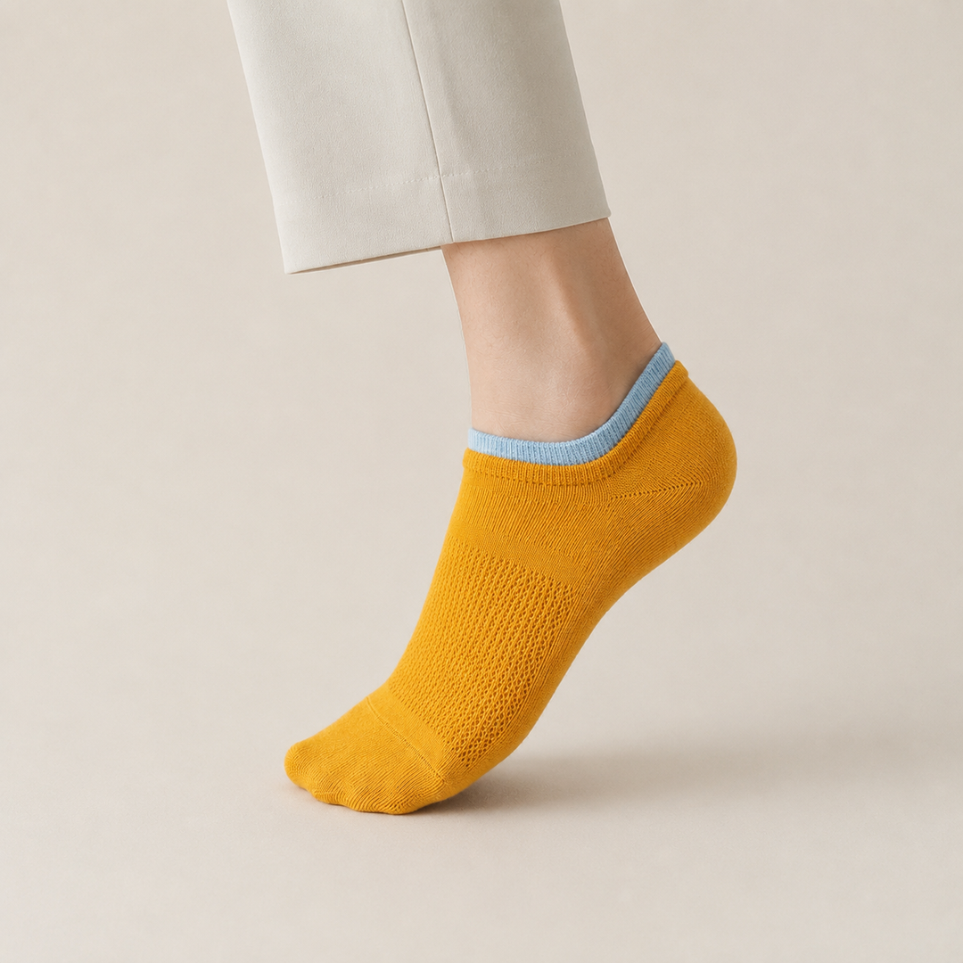 Premium Double Elastic Socks - ORANGE