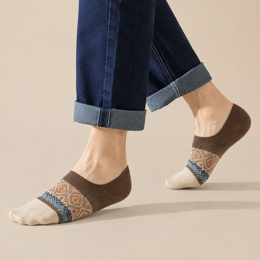 Elite Loafer Designer Socks Edition - BROWN