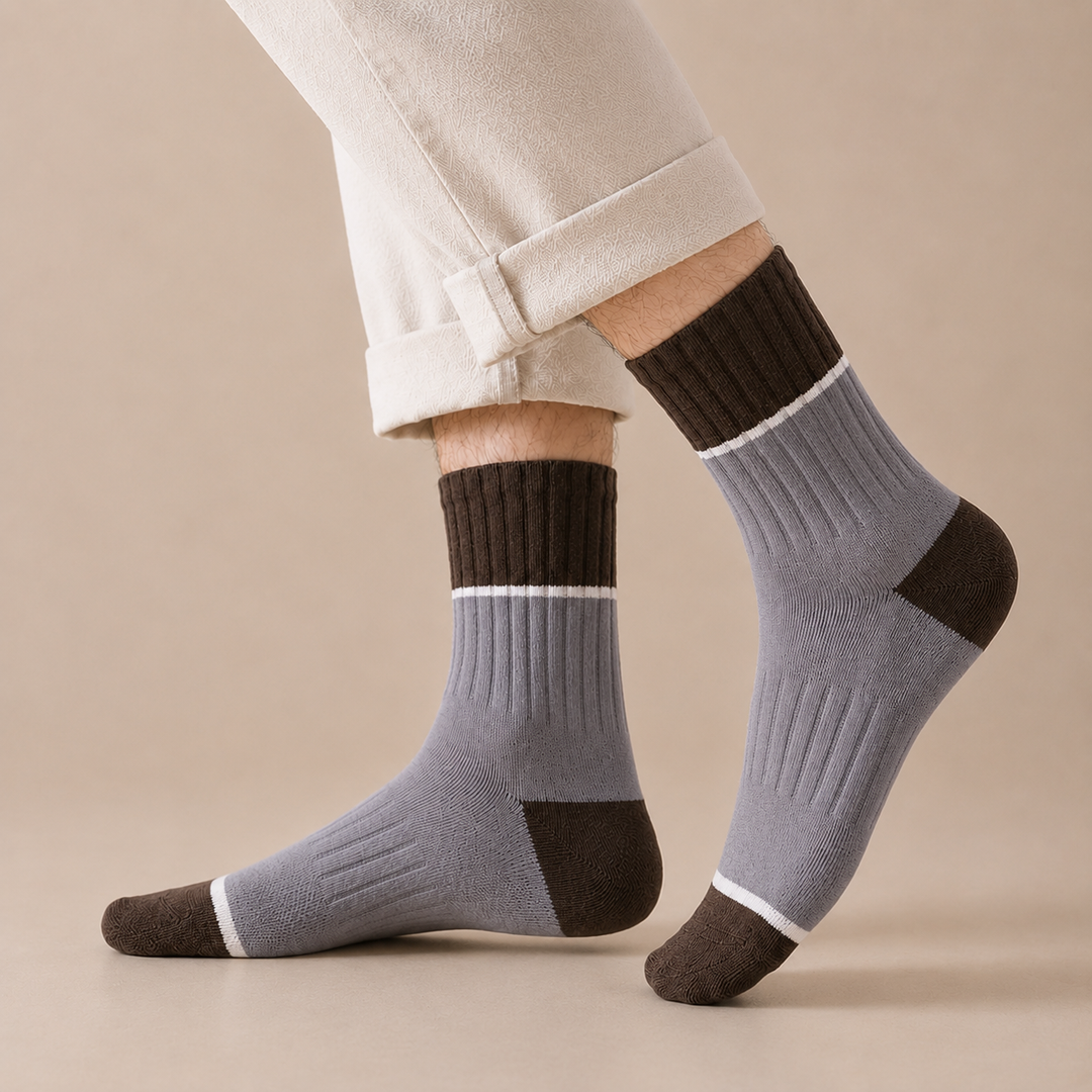 Casual Striped Cotton Socks Edition - GRAY