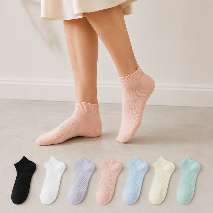SoftStep Pastel Ankle Socks Edition
