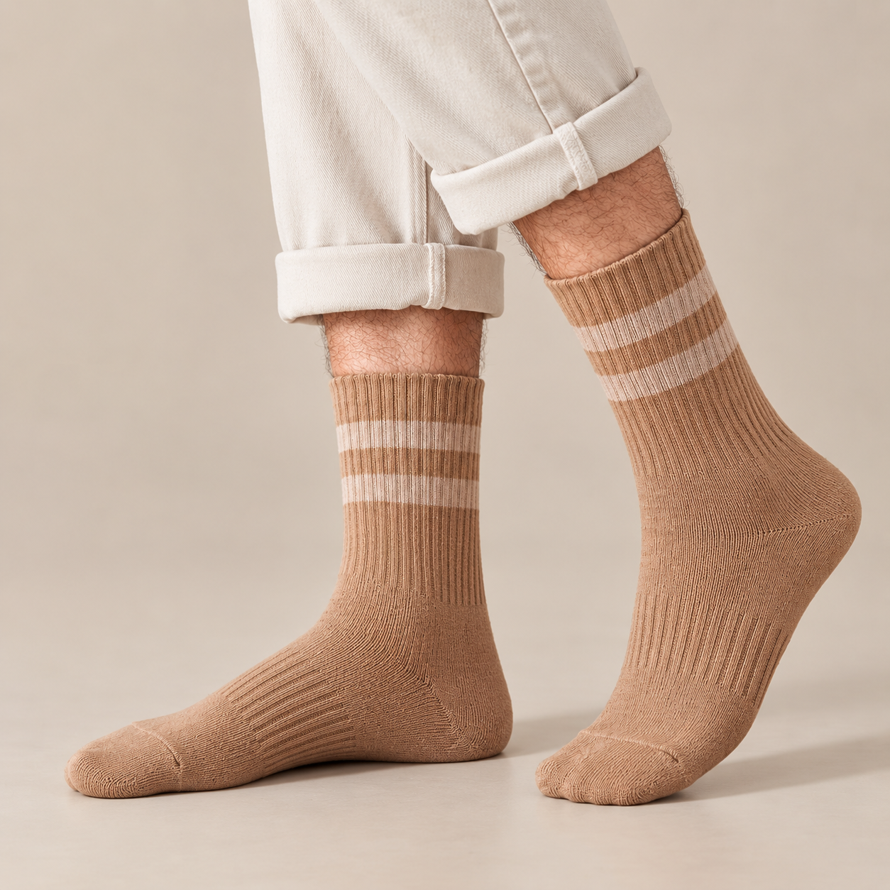 Classic Daily Socks Edition - LIGHT BROWN