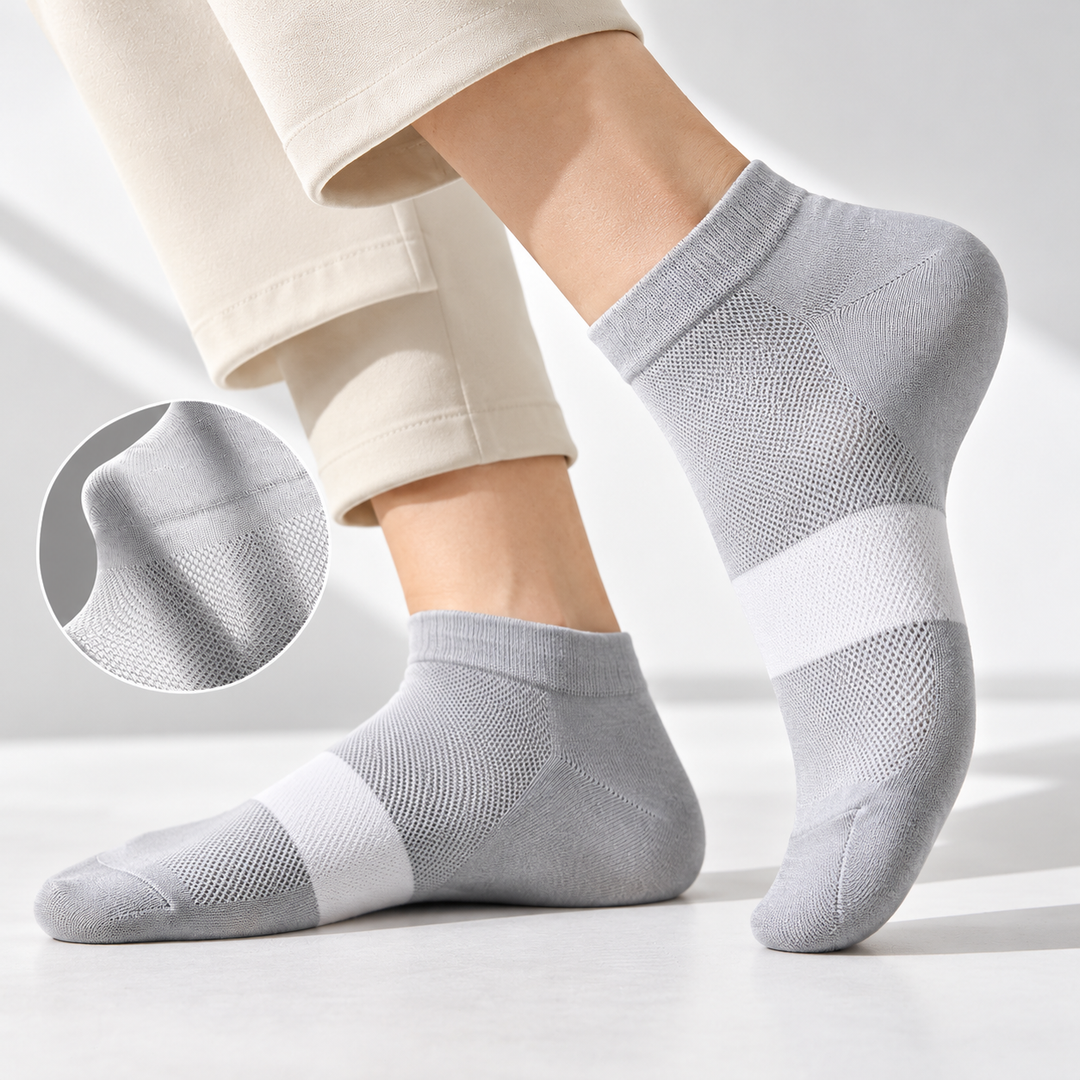 360° Airflow Ankle Length Socks - Grey