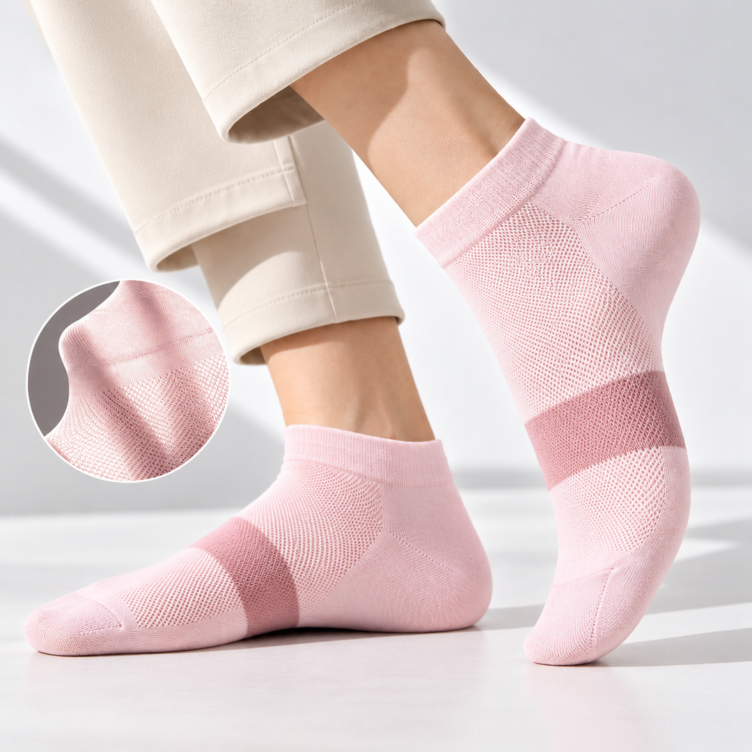 360° Airflow Ankle Length Socks - Pink